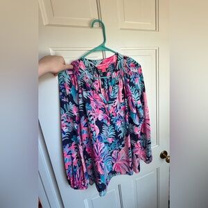 Lilly Pulitzer Elsa Silk Top